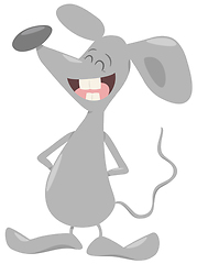 Image showing grey mouse animal character