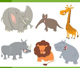 Image showing cute safari animals set