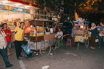 Image showing Street food seller in Manado, North Sulawesi, Indonesia