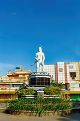 Image showing Statue of a indian warrior in Manado, Indonesia