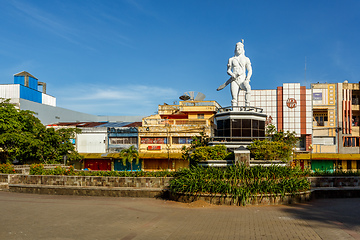 Image showing Statue of a indian warrior in Manado, Indonesia