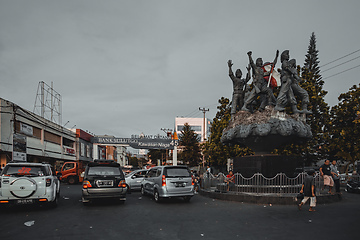 Image showing Statue of a indian warrior in Manado, Indonesia