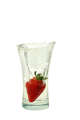 Image showing Strawberry in glass