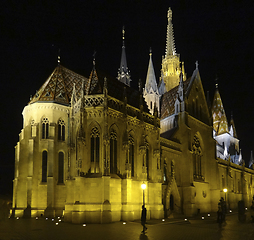 Image showing night scenery in Budapest