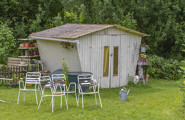 Image showing idyllic garden scenery