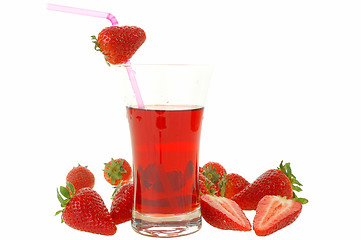 Image showing Strawberry drink