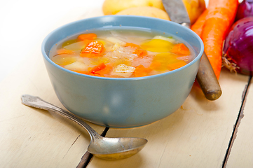 Image showing Traditional Italian minestrone soup