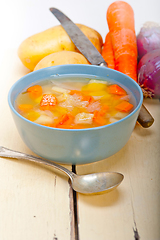 Image showing Traditional Italian minestrone soup