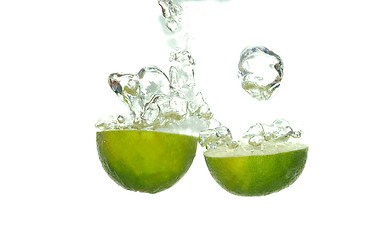 Image showing Lime splashing