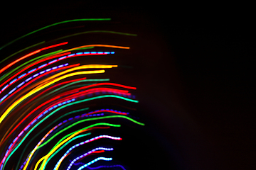 Image showing Abstract colorful motion background with blurred lights 