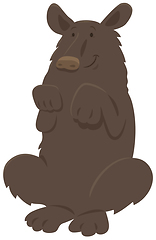 Image showing black bear animal character