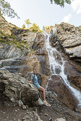 Image showing Waterfall in Altai Mountains