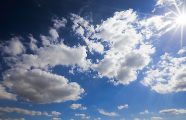 Image showing blue sky with clouds