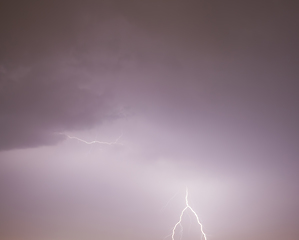 Image showing large lightning discharge