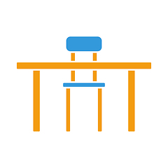 Image showing Icon Of Table And Chair