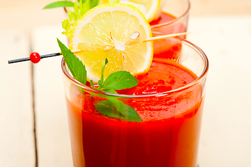 Image showing fresh tomato juice