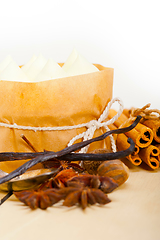 Image showing vanilla and spice cream cake dessert