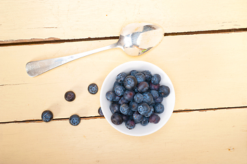 Image showing fresh blueberry bowl