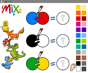 Image showing mix colors educational activity