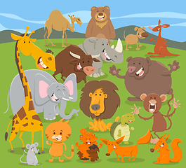 Image showing cute animal characters group