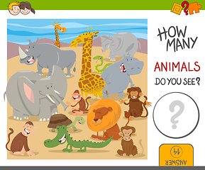 Image showing how many animals game for kids