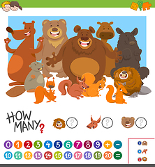 Image showing count how many animals game