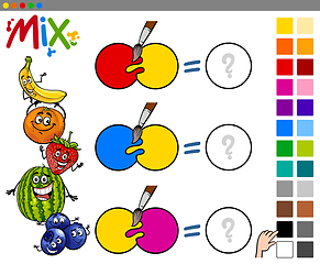 Image showing mix colors educational game
