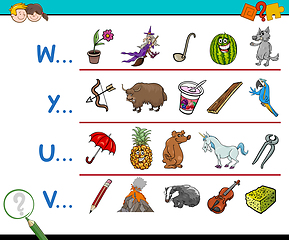 Image showing word start letter activity