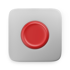 Image showing Red emergency button