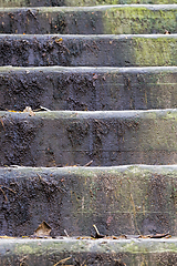 Image showing old concrete stairs