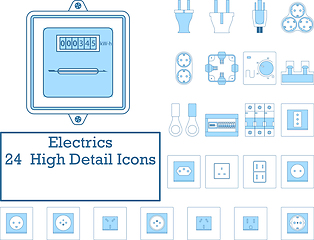 Image showing Electrics Icon Set