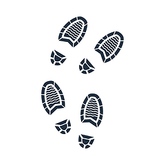 Image showing Man Footprint Icon