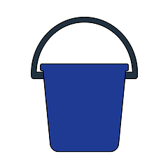 Image showing Icon Of Bucket