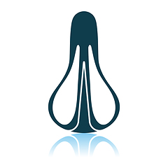 Image showing Bike Seat Icon Top View