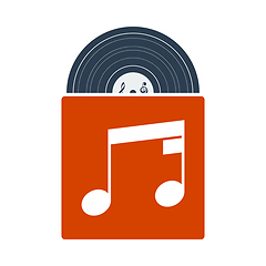 Image showing Vinyl Record In Envelope Icon