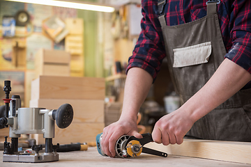 Image showing Carpenter repairing instrument for wooden workshop