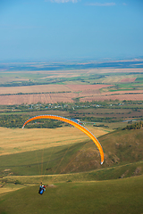 Image showing Paragliding in mountains