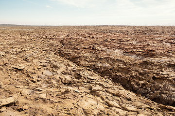 Image showing Dallol in Danakil depression, Ethiopia wilderness