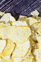 Image showing potato fluted chips