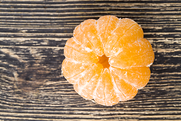 Image showing peeled orange juicy tangerine