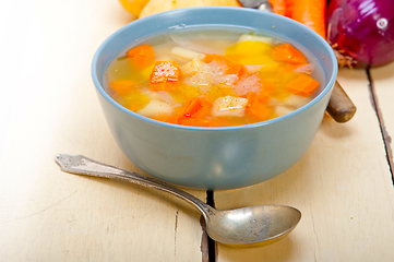 Image showing Traditional Italian minestrone soup