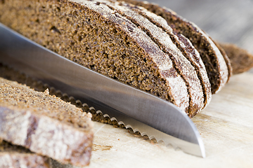 Image showing soft loaf of fragrant rye bread