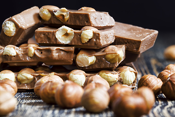 Image showing hazelnuts inside chocolate