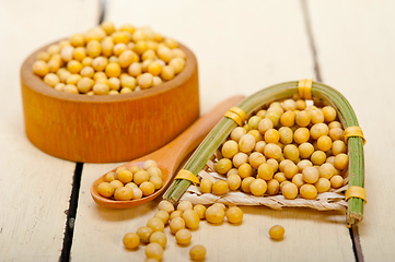 Image showing organic soya beans