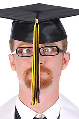 Image showing very funny graduation a young man