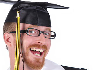 Image showing happy graduation a young man