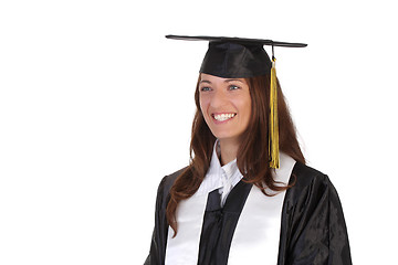 Image showing happy graduation a young woman