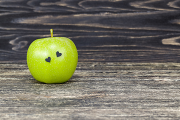 Image showing big beautiful green Apple