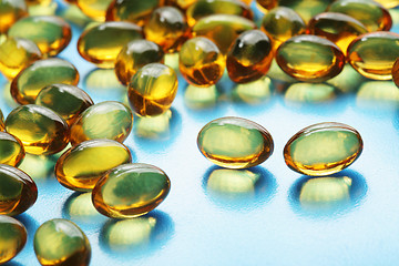 Image showing Fish oil pills