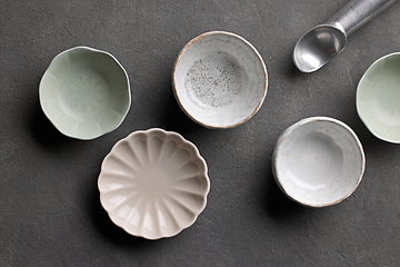 Image showing various empty bowls